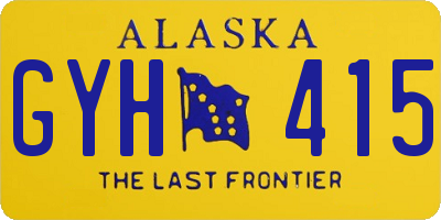 AK license plate GYH415