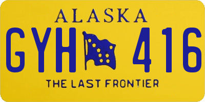 AK license plate GYH416