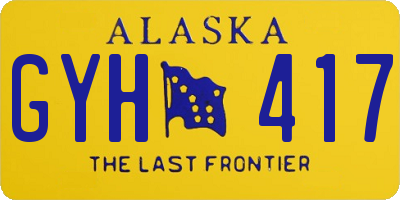 AK license plate GYH417