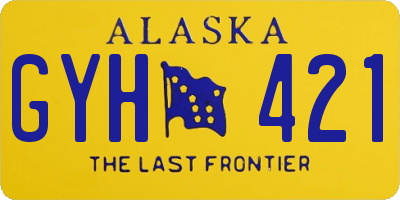 AK license plate GYH421