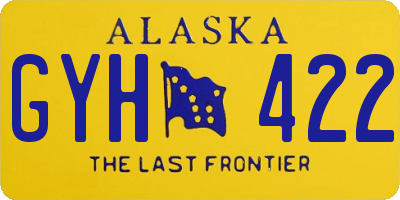 AK license plate GYH422