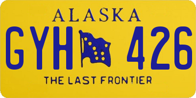 AK license plate GYH426