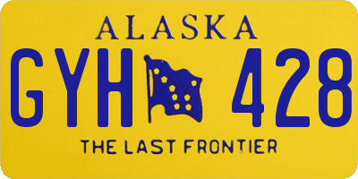 AK license plate GYH428