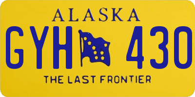 AK license plate GYH430