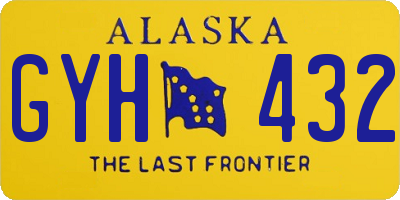 AK license plate GYH432