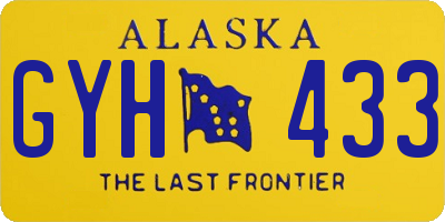 AK license plate GYH433