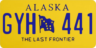 AK license plate GYH441