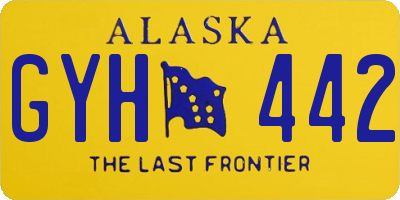 AK license plate GYH442