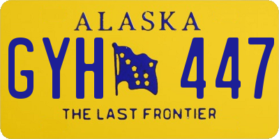 AK license plate GYH447