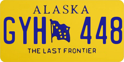 AK license plate GYH448
