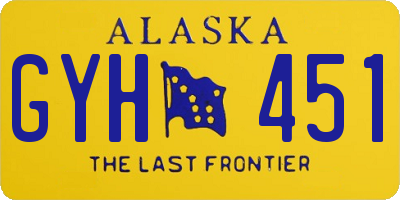 AK license plate GYH451