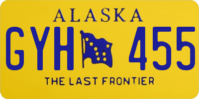 AK license plate GYH455