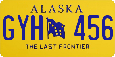 AK license plate GYH456