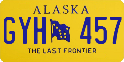 AK license plate GYH457