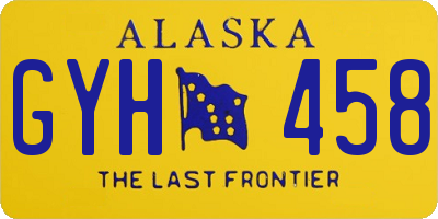 AK license plate GYH458