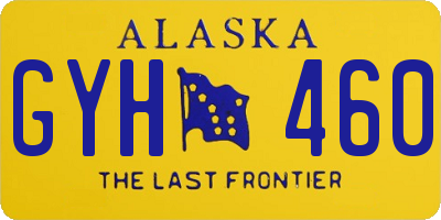 AK license plate GYH460