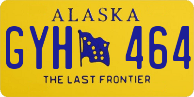 AK license plate GYH464