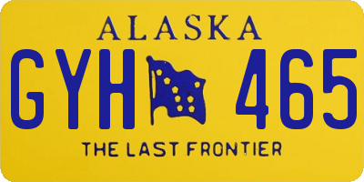 AK license plate GYH465