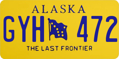 AK license plate GYH472