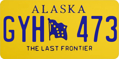 AK license plate GYH473