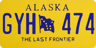 AK license plate GYH474