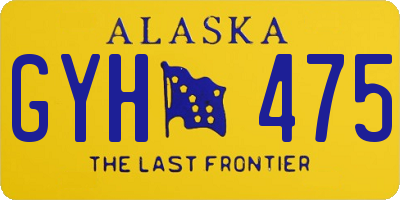 AK license plate GYH475