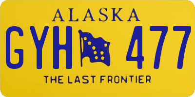 AK license plate GYH477