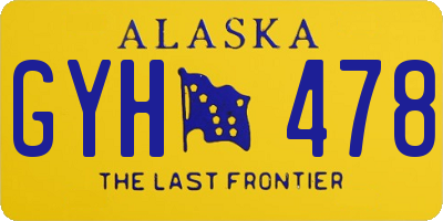 AK license plate GYH478