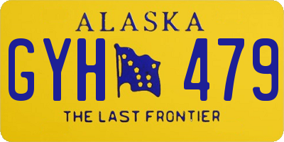 AK license plate GYH479