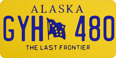AK license plate GYH480