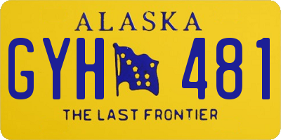 AK license plate GYH481