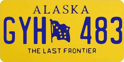 AK license plate GYH483