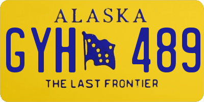 AK license plate GYH489