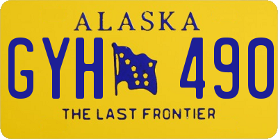 AK license plate GYH490