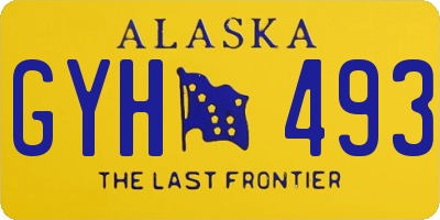 AK license plate GYH493
