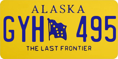 AK license plate GYH495