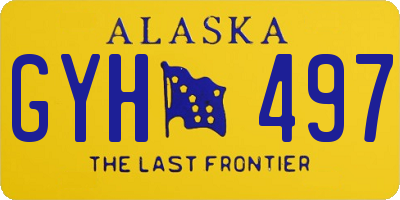 AK license plate GYH497