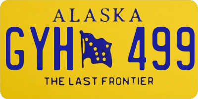 AK license plate GYH499