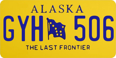 AK license plate GYH506