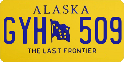 AK license plate GYH509