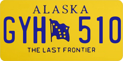 AK license plate GYH510
