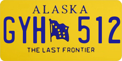 AK license plate GYH512