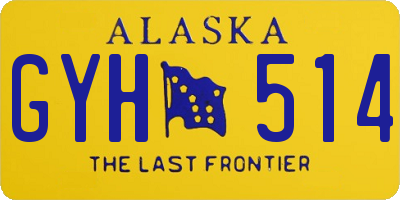 AK license plate GYH514