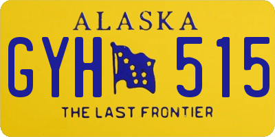 AK license plate GYH515