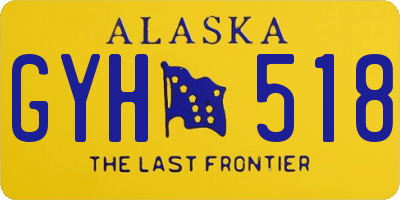 AK license plate GYH518