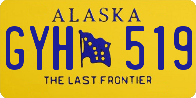 AK license plate GYH519