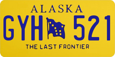 AK license plate GYH521