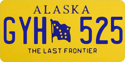 AK license plate GYH525