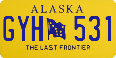 AK license plate GYH531