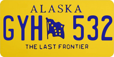 AK license plate GYH532